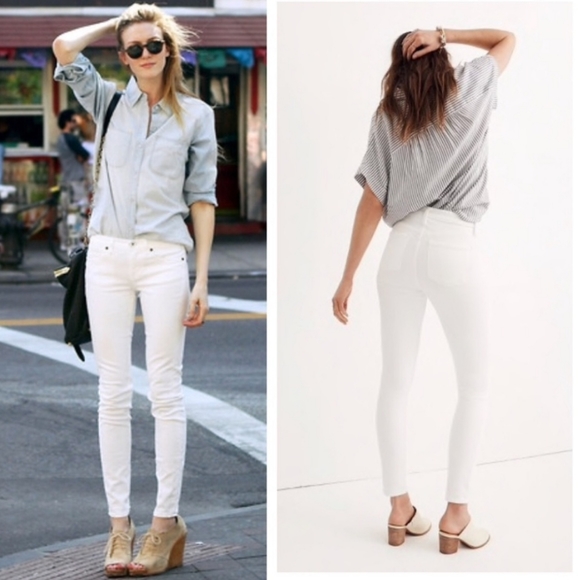 Madewell Denim - Madewell Skinny Skinny White Jeans NWT! 28